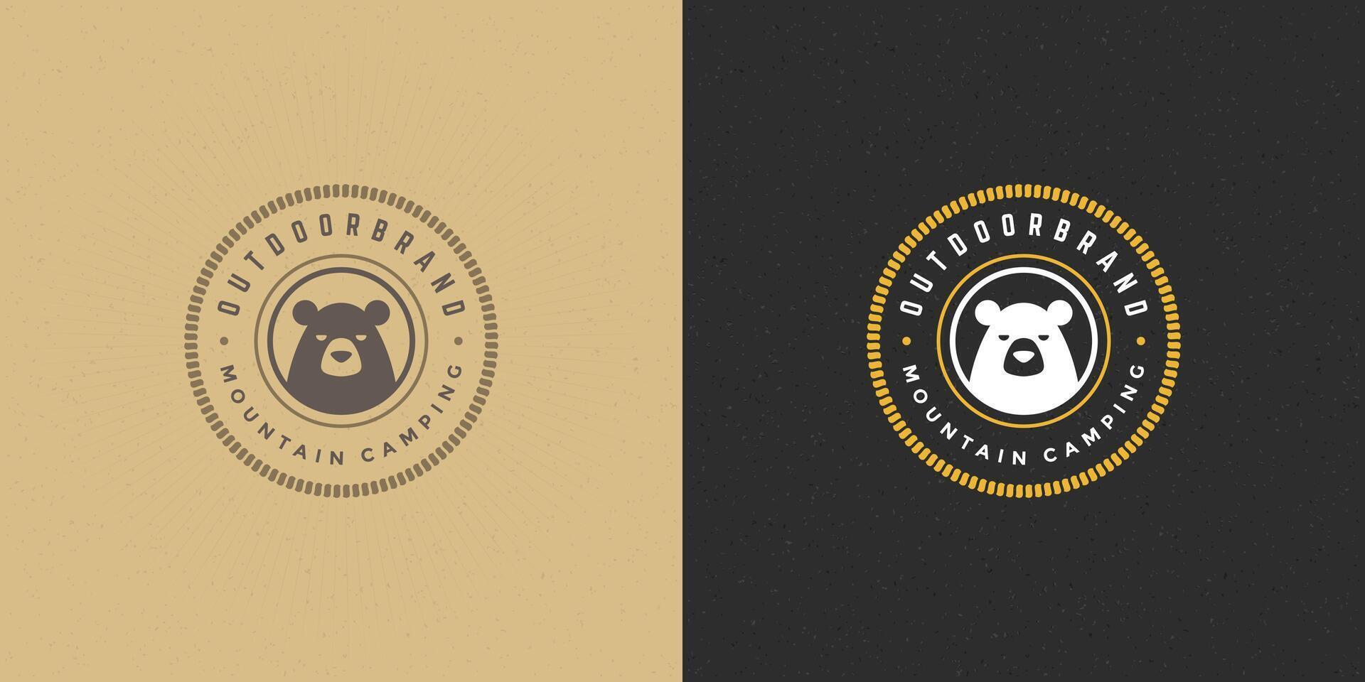 beer hoofd logo embleem illustratie silhouet voor overhemd of afdrukken postzegel vector