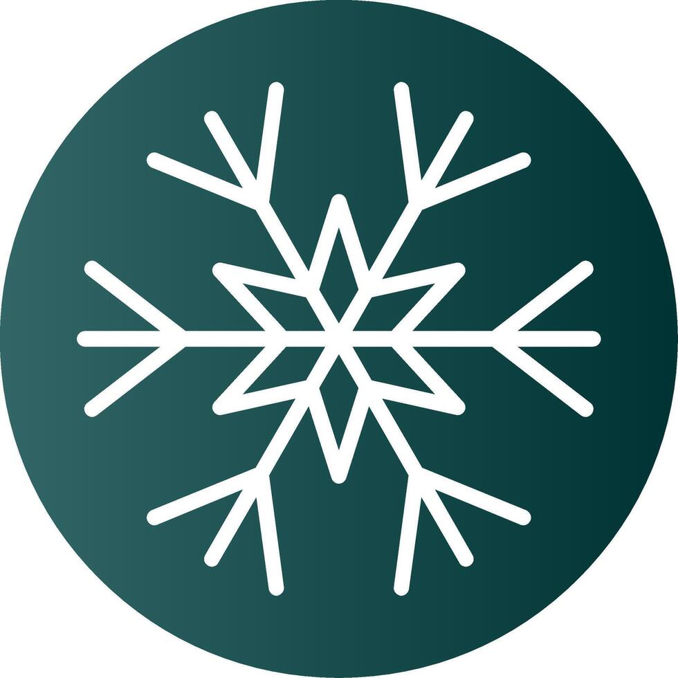 sneeuwvlok glyph helling icoon vector