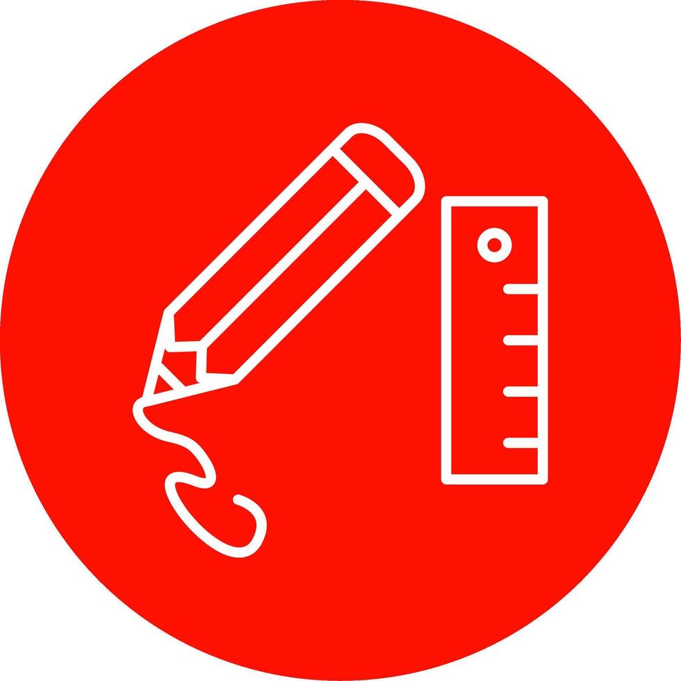 potlood multi kleur cirkel icoon vector