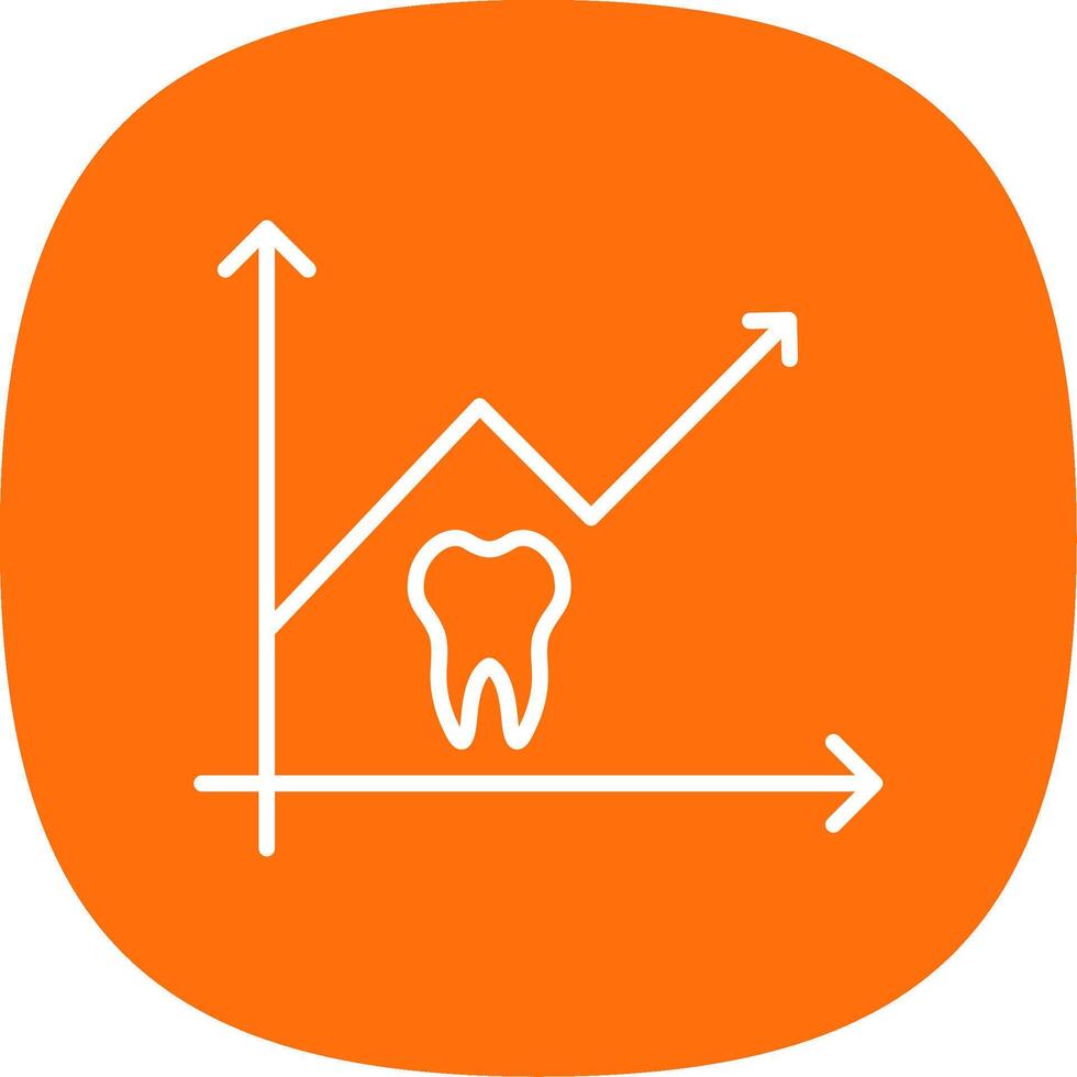 statistieken lijn kromme icoon ontwerp vector