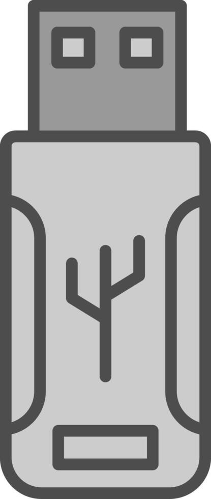 flash rit lijn gevulde grijswaarden icoon ontwerp vector