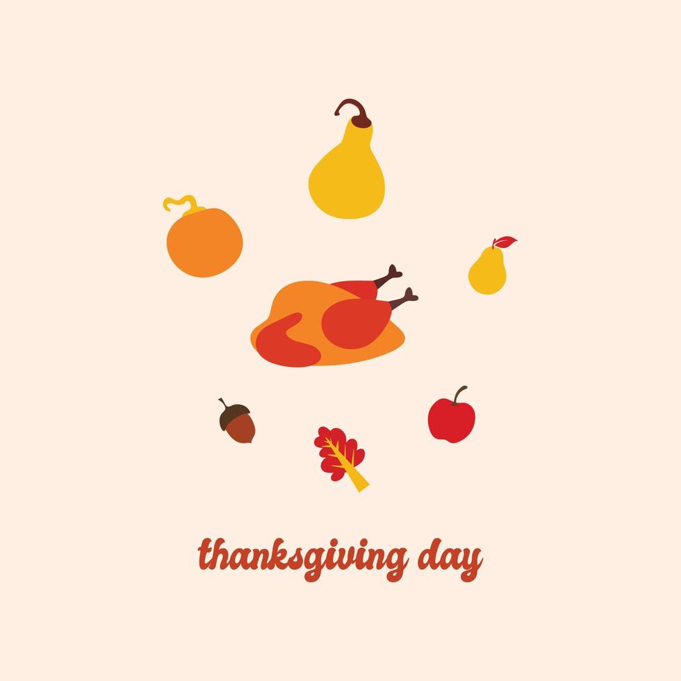 vector gelukkige thanksgiving day