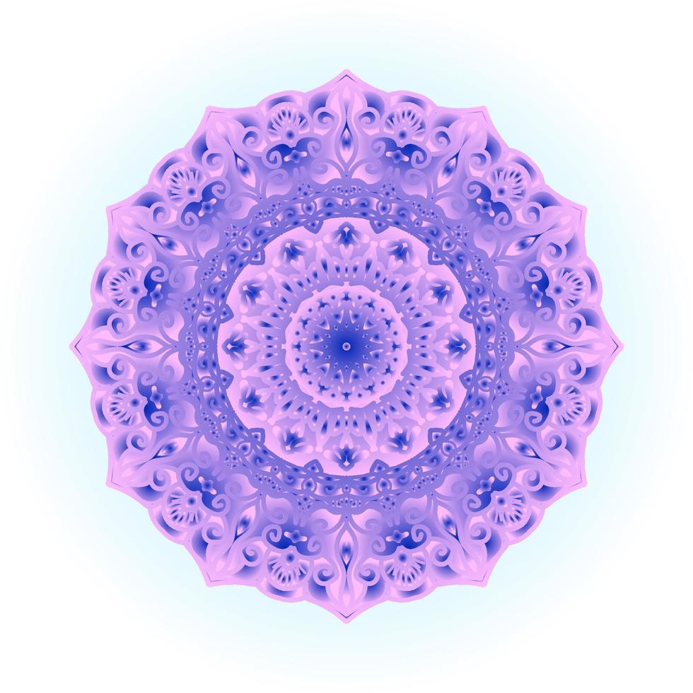 kleurrijke mandala aquarel achtergrond vector