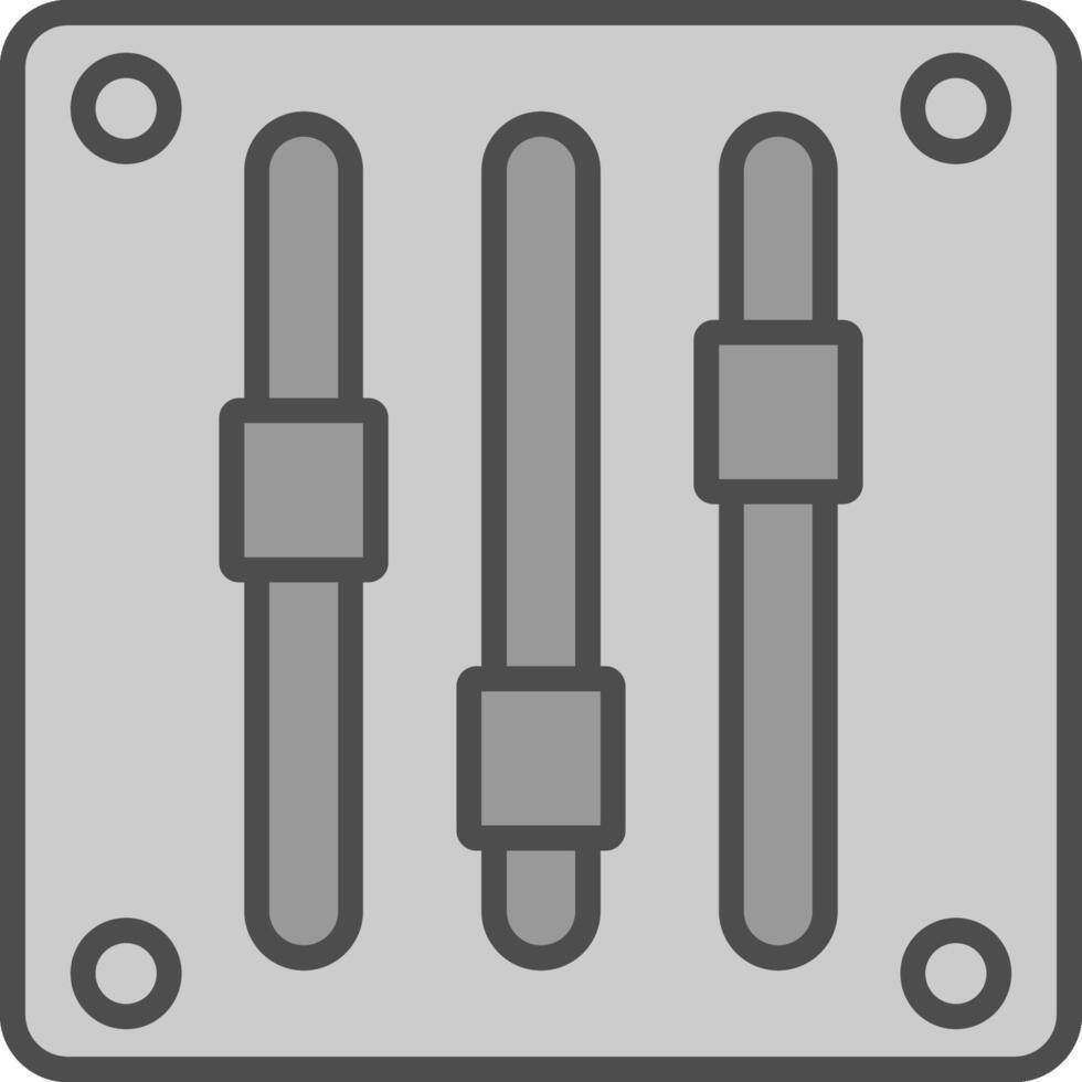 peilen lijn gevulde grijswaarden icoon ontwerp vector