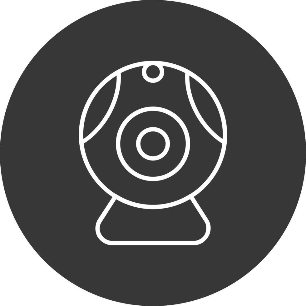 web camera lijn omgekeerd icoon ontwerp vector
