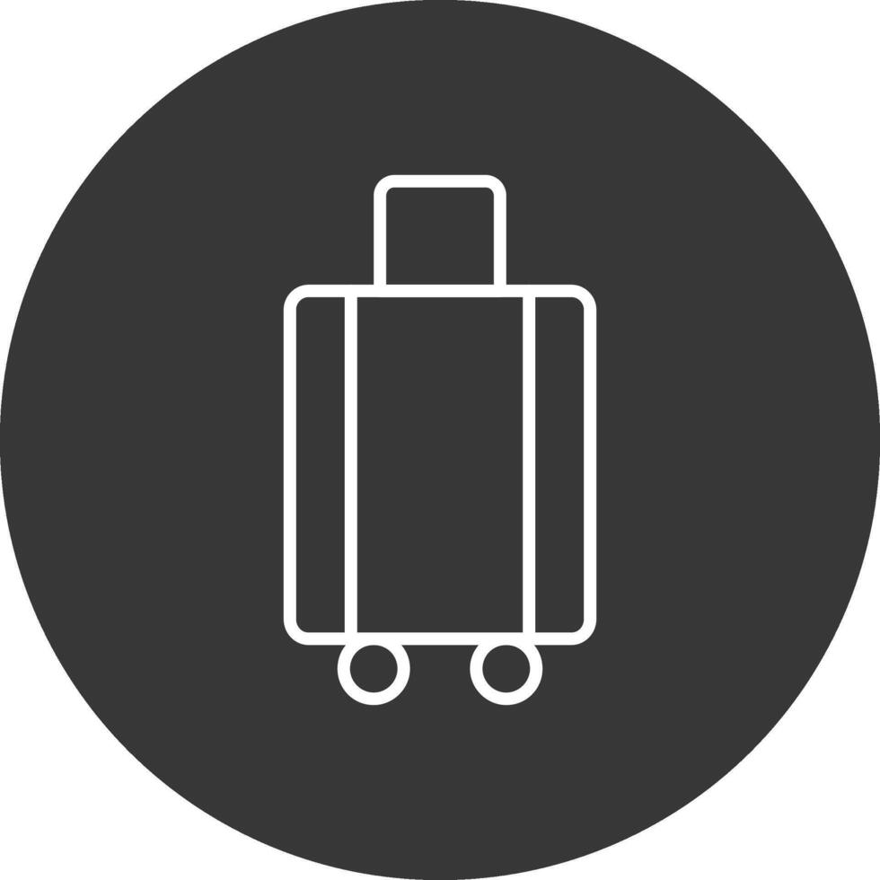 bagage lijn omgekeerd icoon ontwerp vector