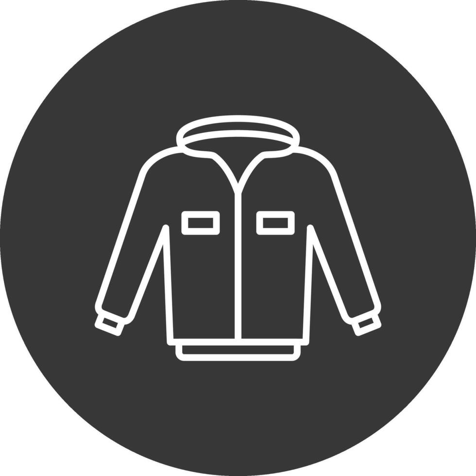jasje lijn omgekeerd icoon ontwerp vector