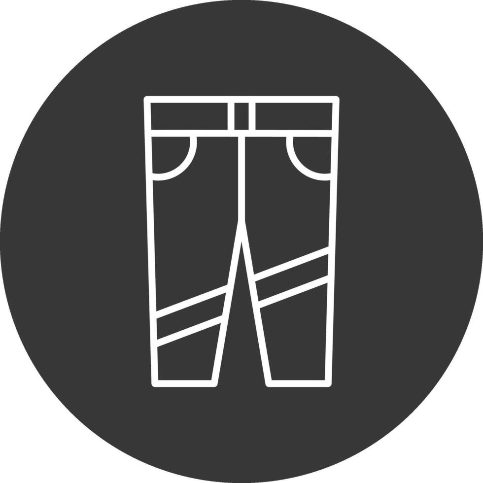 jeans lijn omgekeerd icoon ontwerp vector