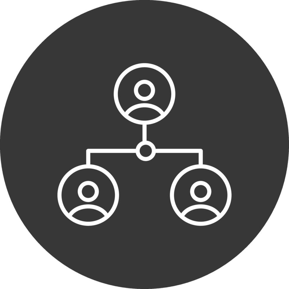 netwerk lijn omgekeerd icoon ontwerp vector