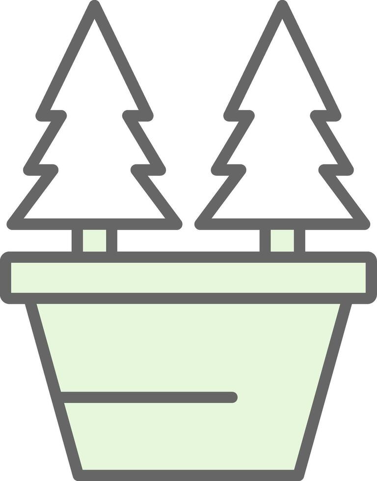 Kerstmis bomen filay icoon ontwerp vector