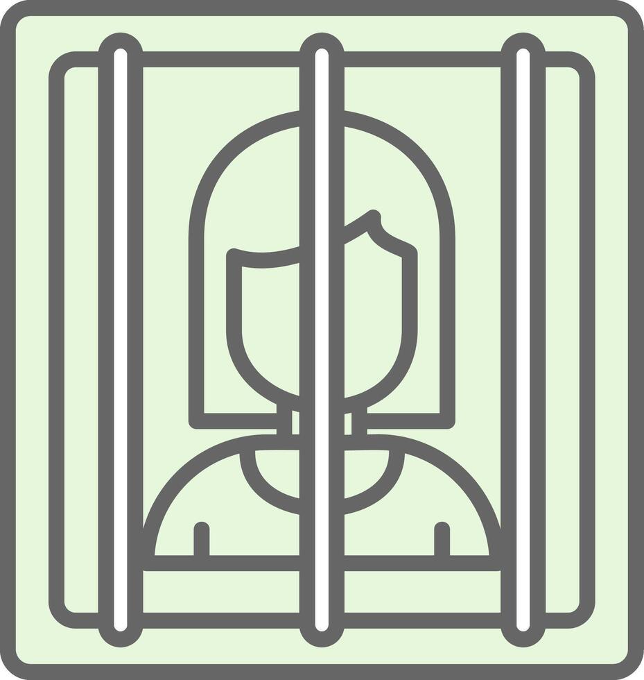 gevangene filay icoon ontwerp vector