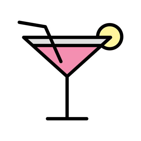 Vector cocktail pictogram