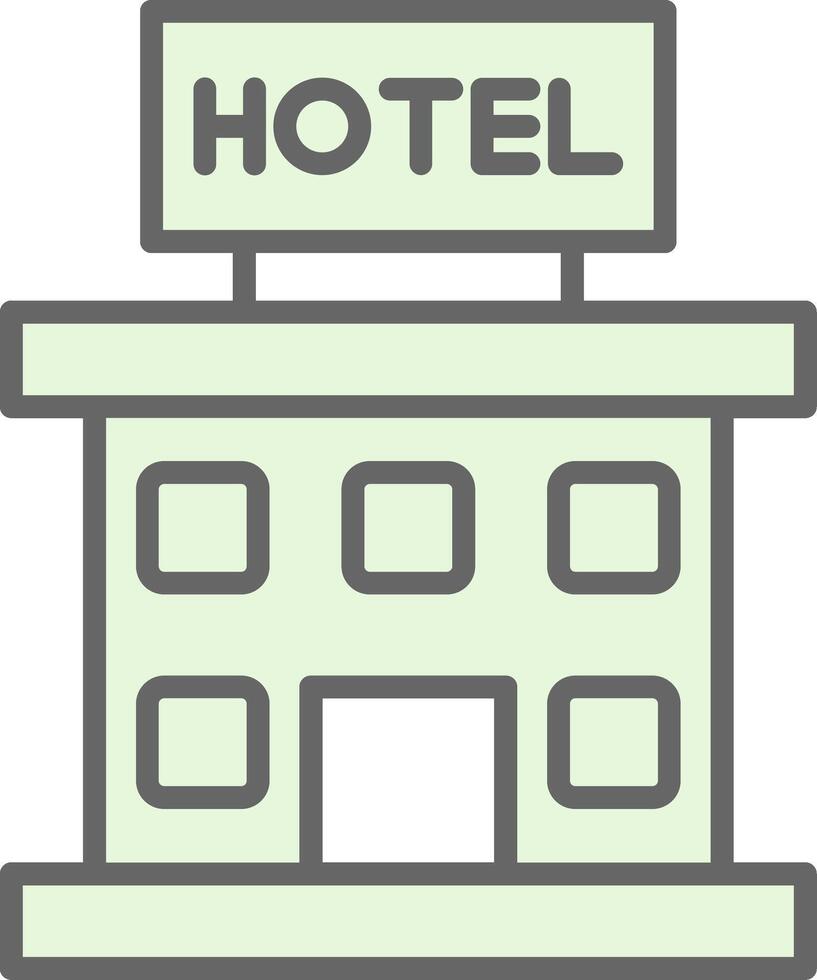hotel filay icoon ontwerp vector