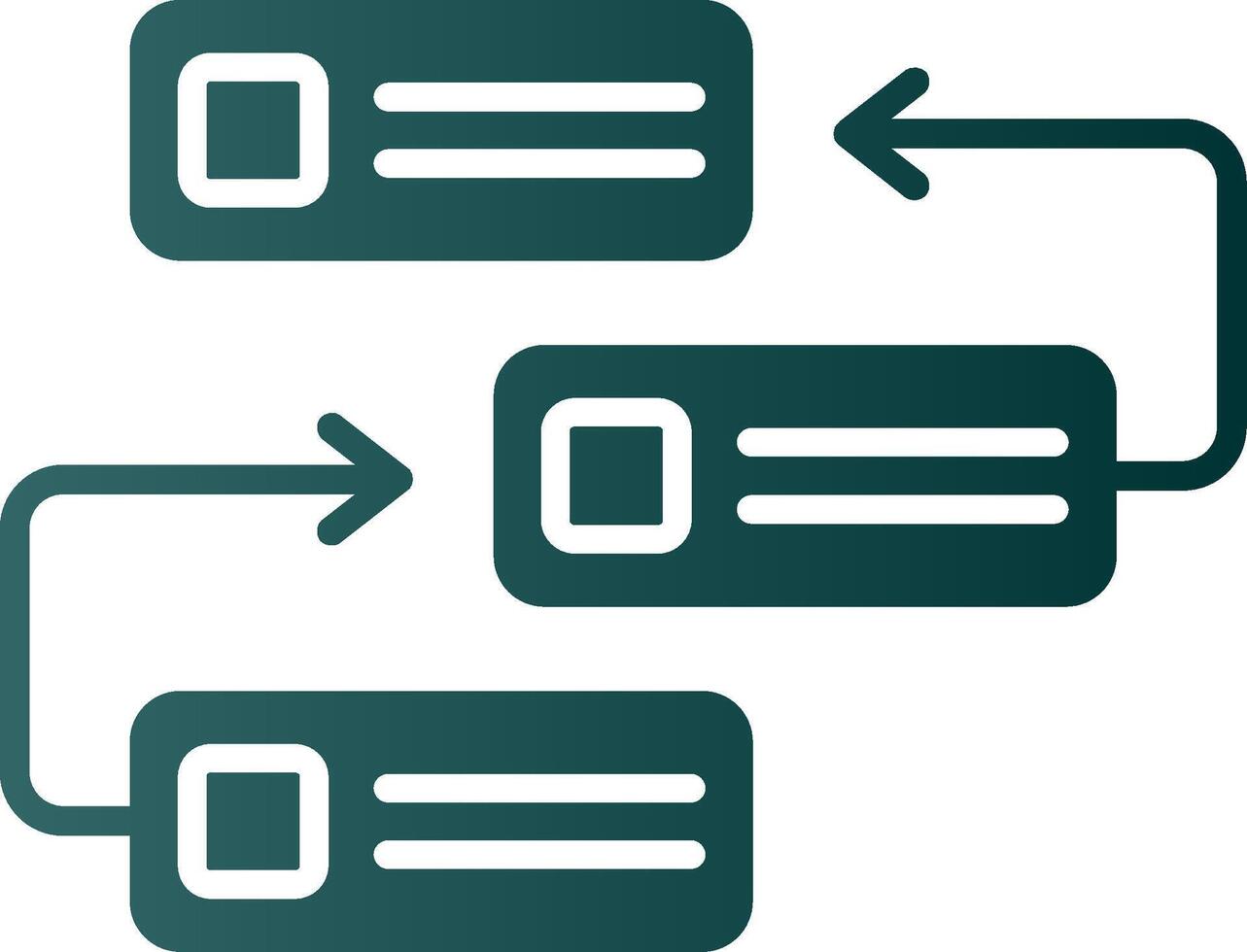 achterstand glyph helling icoon vector