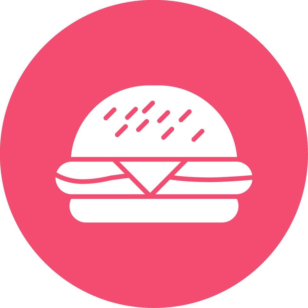 hamburger multi kleur cirkel icoon vector
