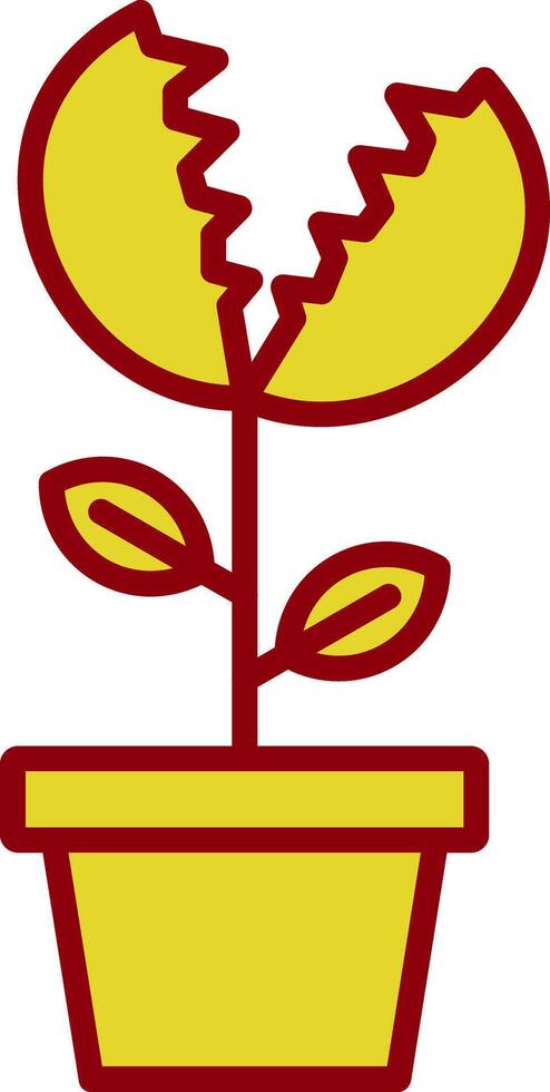 Venus flytrap wijnoogst icoon ontwerp vector
