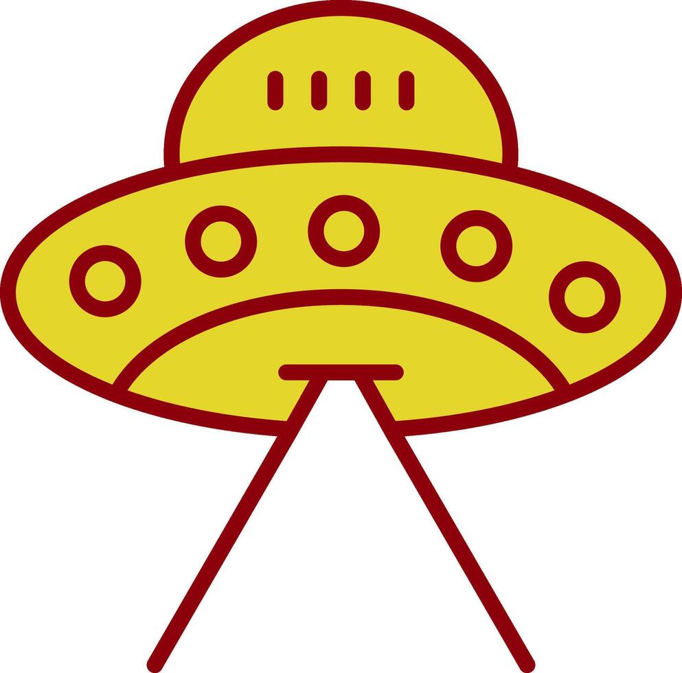 ufo wijnoogst icoon ontwerp vector