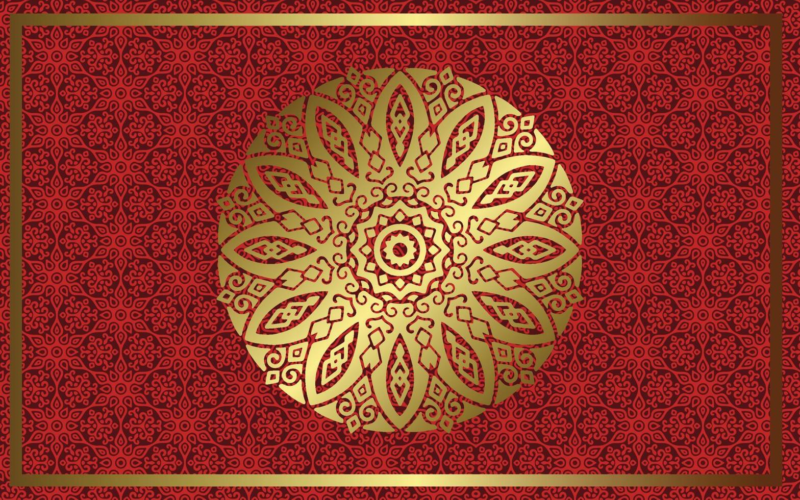 luxe sier mandala achtergrond met Arabische islamitische Oost-patroonstijl vector