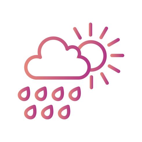 Zomerregen Vector Icon