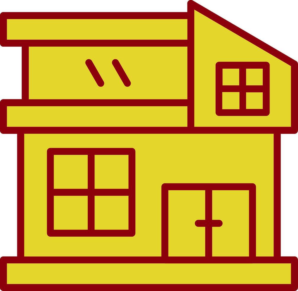 modern huis wijnoogst icoon ontwerp vector