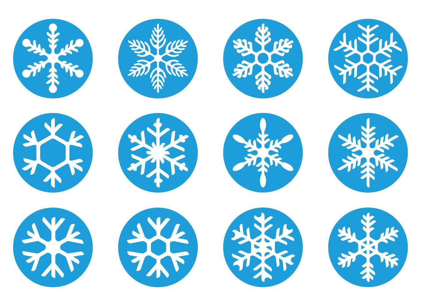 sneeuw bloem ontwerp icoon reeks vector