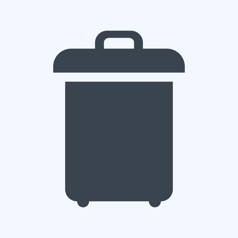 icon pot 2 - glyph-stijl - eenvoudige illustratie, bewerkbare lijn. vector