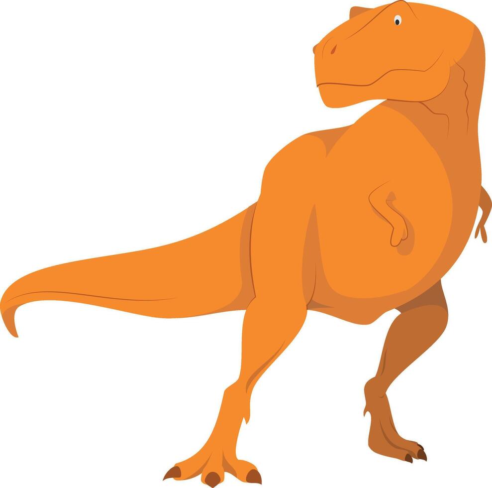 tyrannosaurus rex illustratie geïsoleerd in wit achtergrond. dinosaurussen verzameling. vector