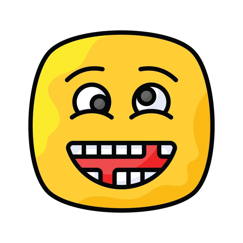 visueel perfect stom emoji icoon ontwerp, gemakkelijk naar gebruik en downloaden vector