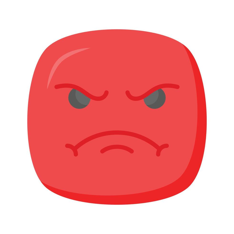 hebben een kijken Bij deze verbazingwekkend icoon van boos emoji, premie vector