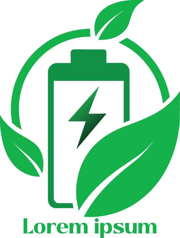 hernieuwbaar energie middelen logo milieu vriendelijk energie middelen logo eco vriendelijk licht logo vector