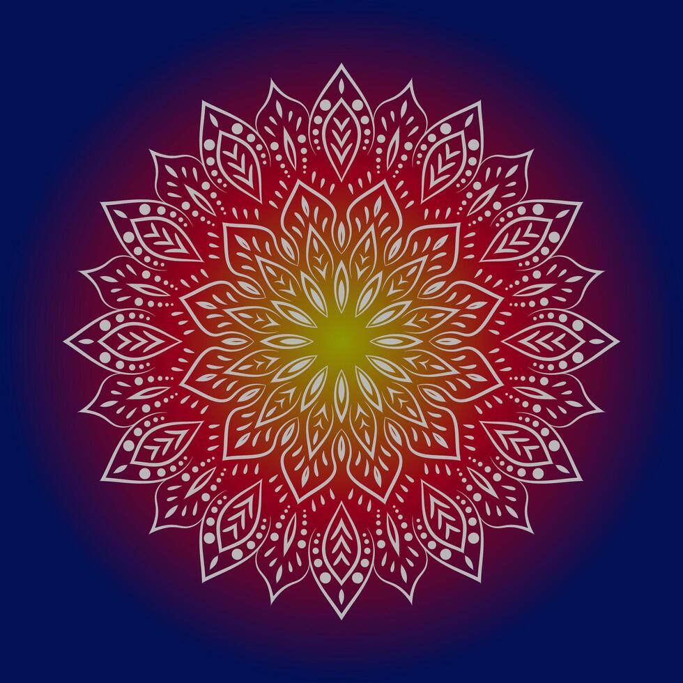 mandala kunst voor ontwerp wijnoogst achtergrond,decoratie, vector