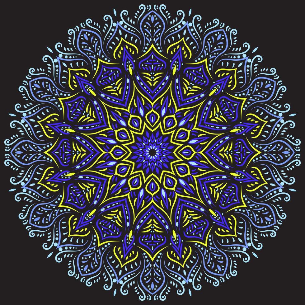 mandala kunst voor ontwerp wijnoogst achtergrond,decoratie, vector