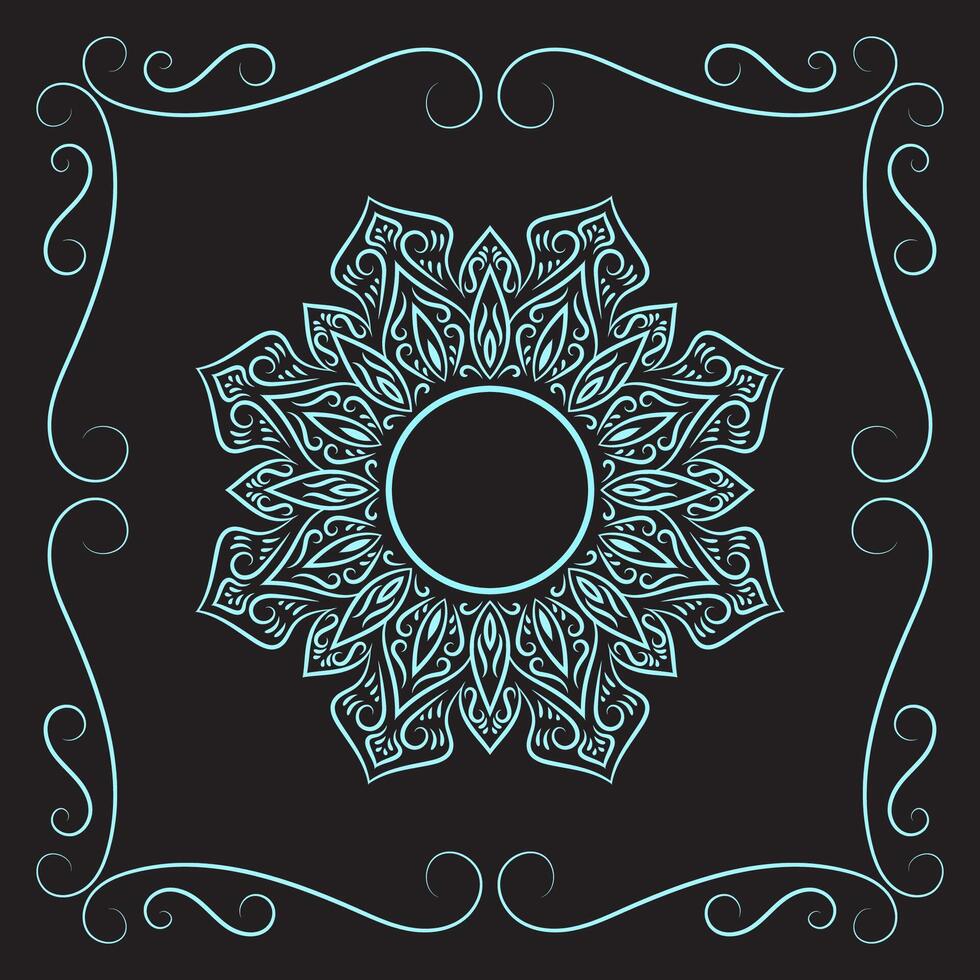 mandala kunst voor ontwerp wijnoogst achtergrond,decoratie, vector