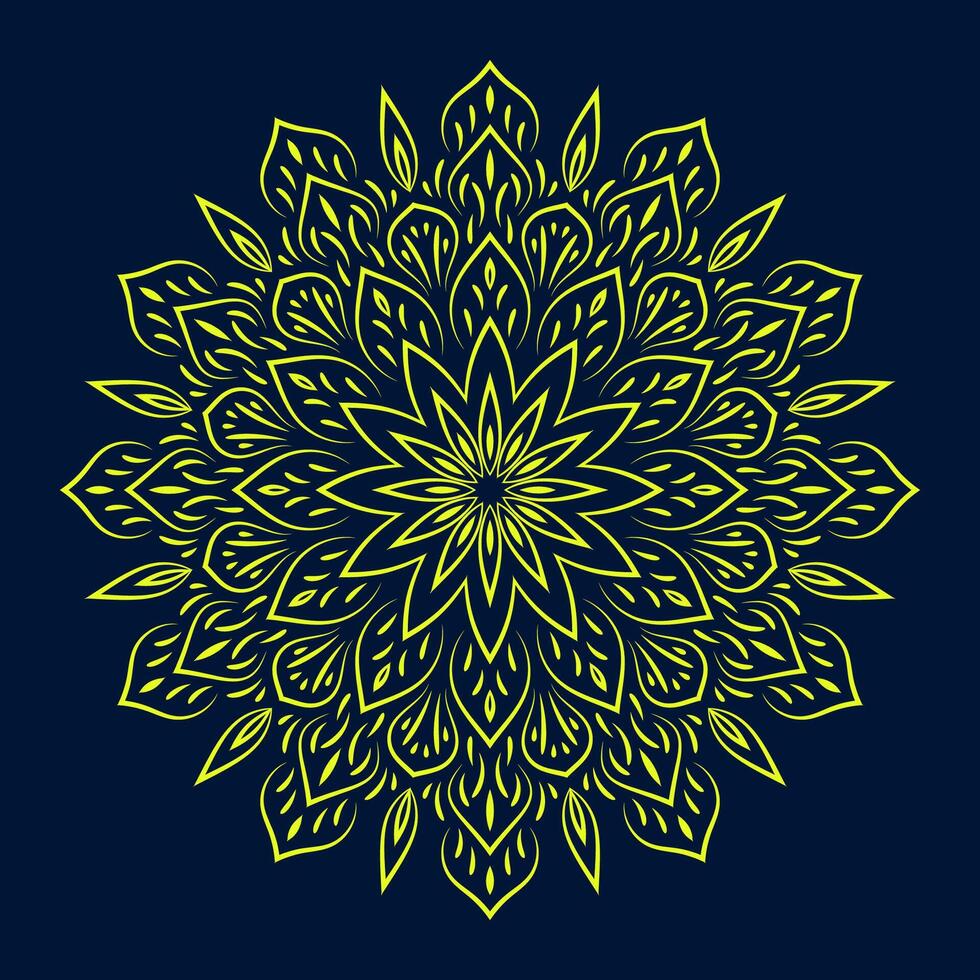 mandala kunst voor ontwerp wijnoogst achtergrond,decoratie, vector