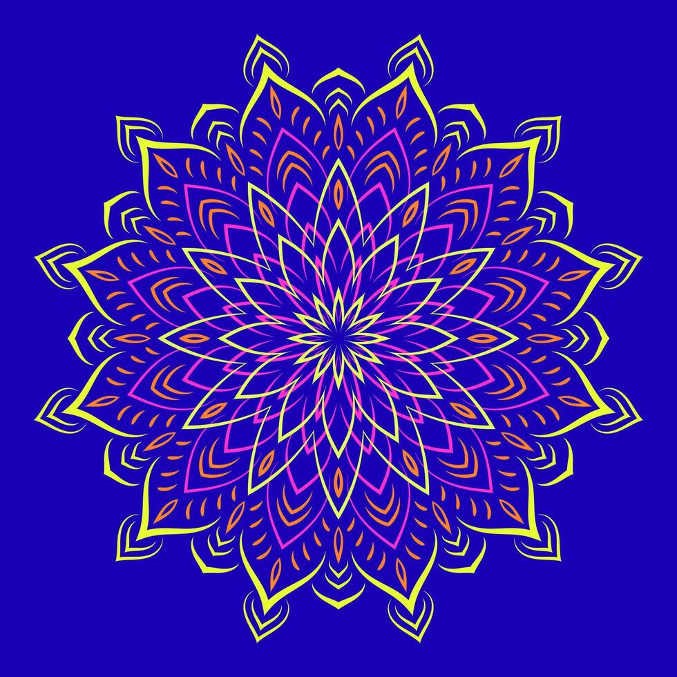 mandala kunst voor ontwerp wijnoogst achtergrond,decoratie, vector