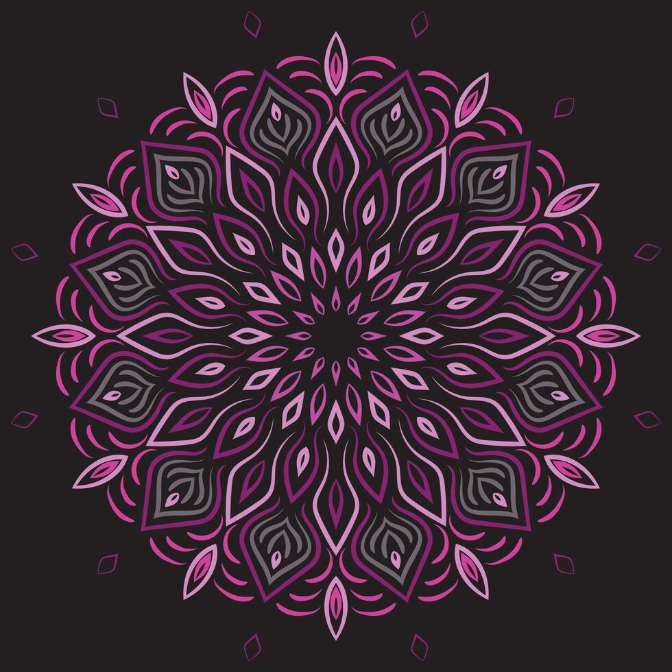 mandala kunst voor ontwerp wijnoogst achtergrond,decoratie, vector