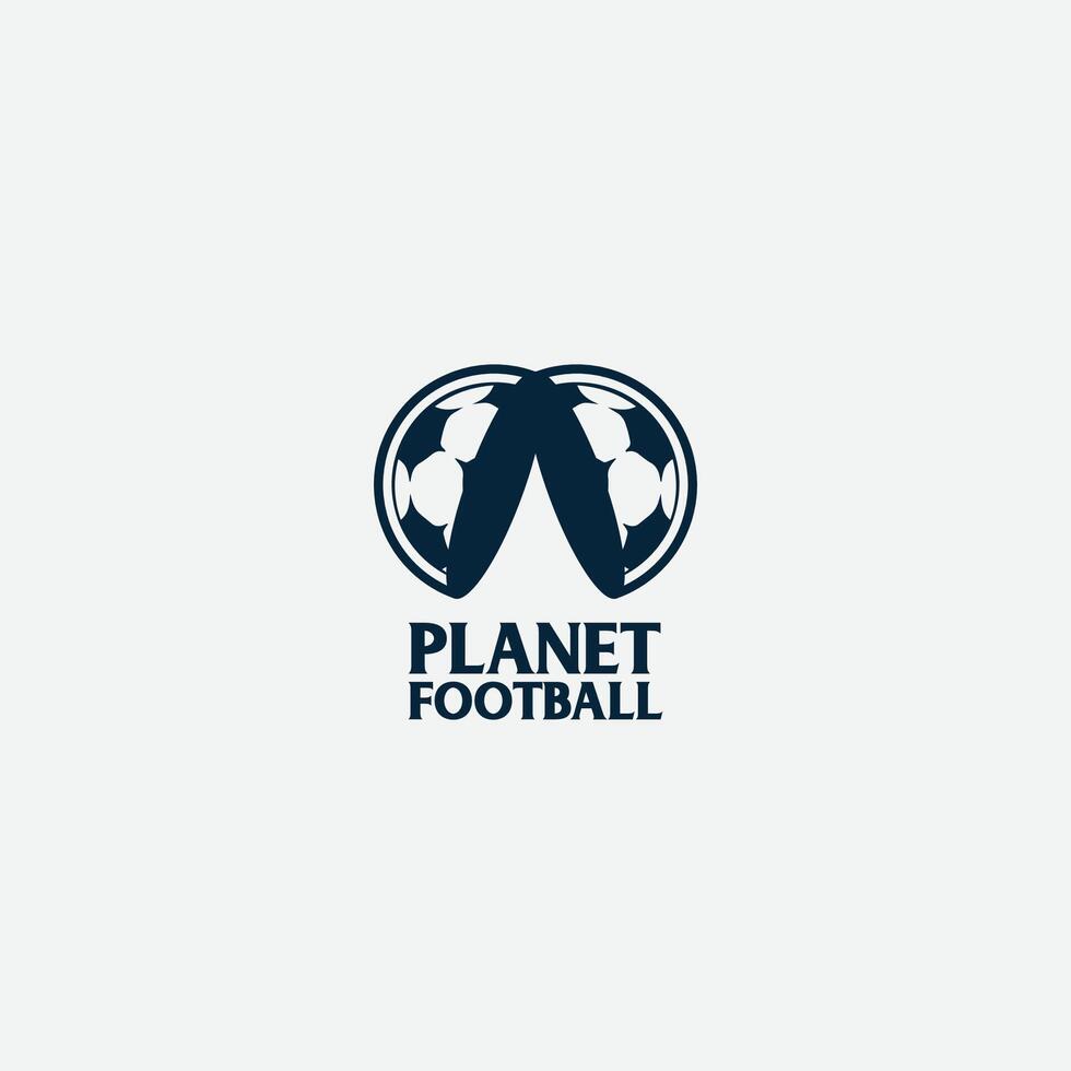 planeet Amerikaans voetbal logo vector