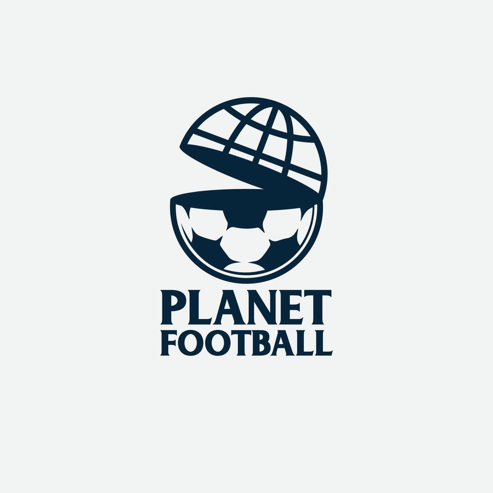 planeet Amerikaans voetbal logo vector