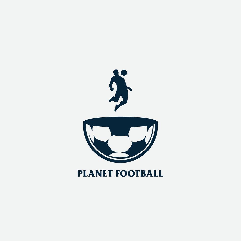 planeet Amerikaans voetbal logo vector