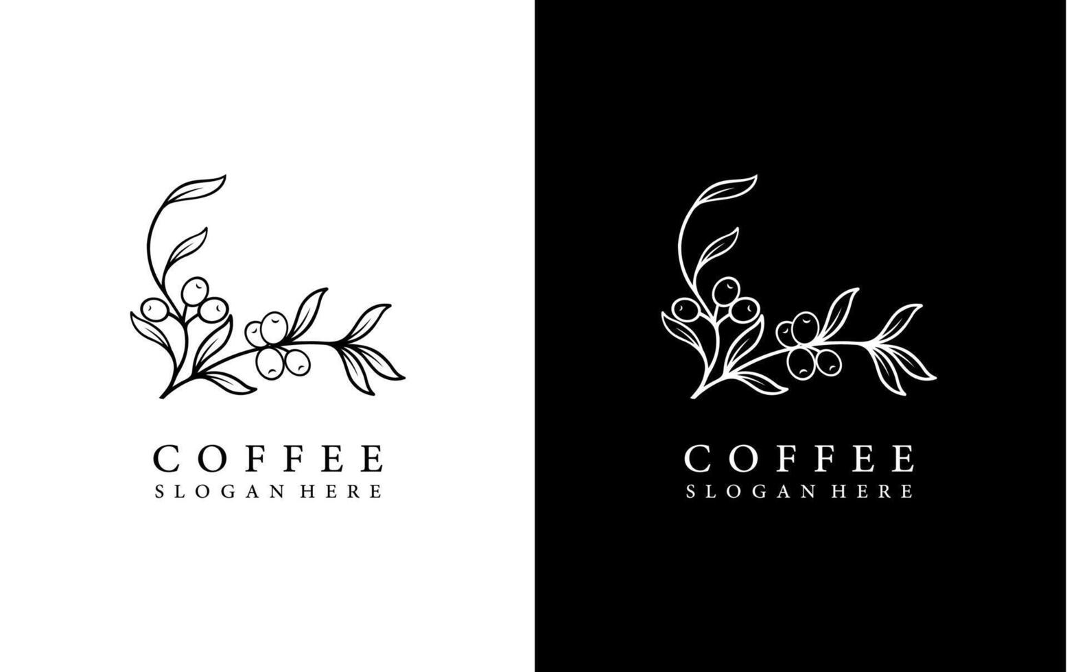 koffie logo sjabloon illustratie ontwerp vector