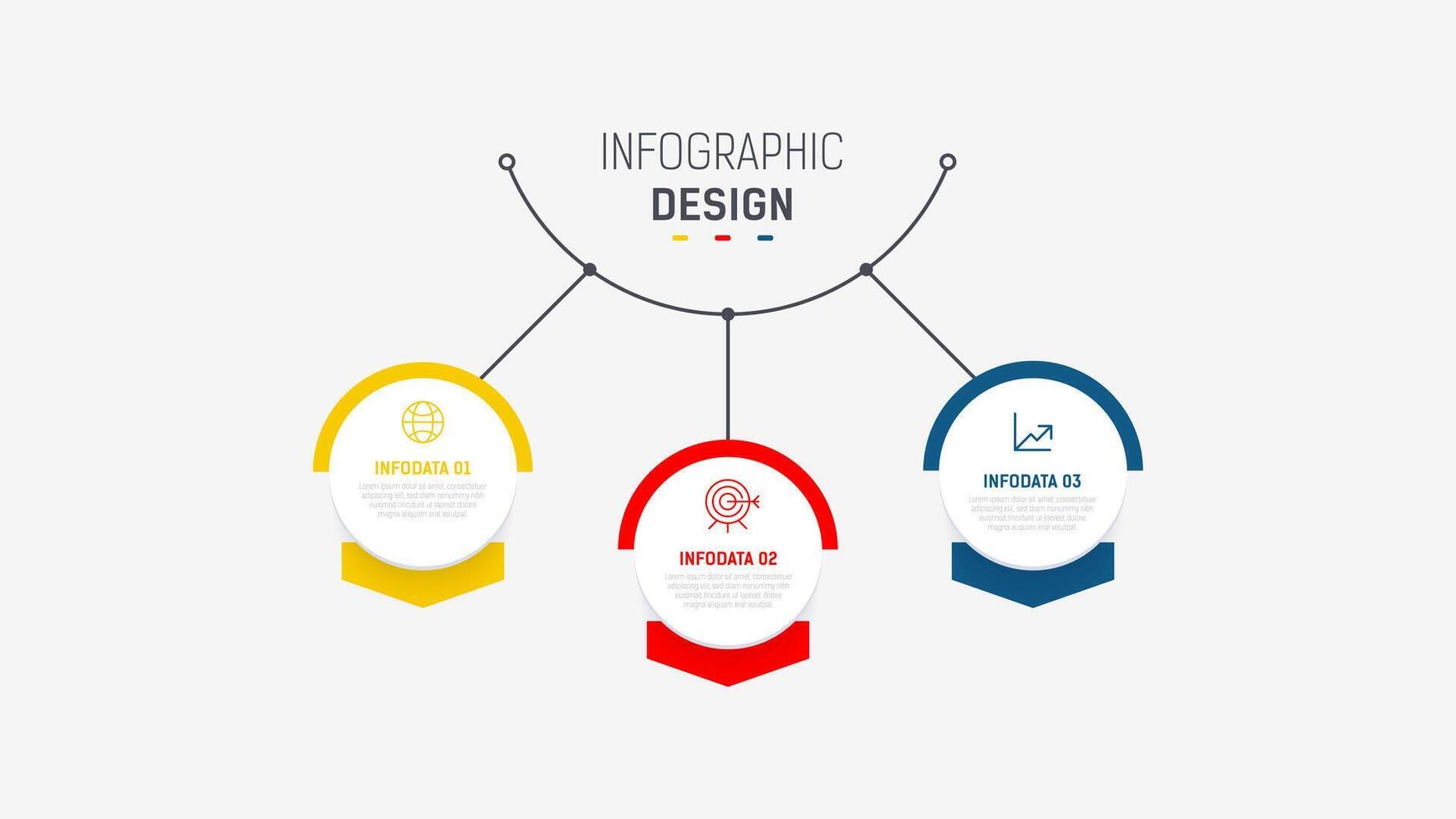 drie stap infographic etiket ontwerp sjabloon met lijn pictogrammen. werkwijze stappen diagram, presentaties, workflow lay-out, banier, stromen grafiek, info diagram illustratie. vector