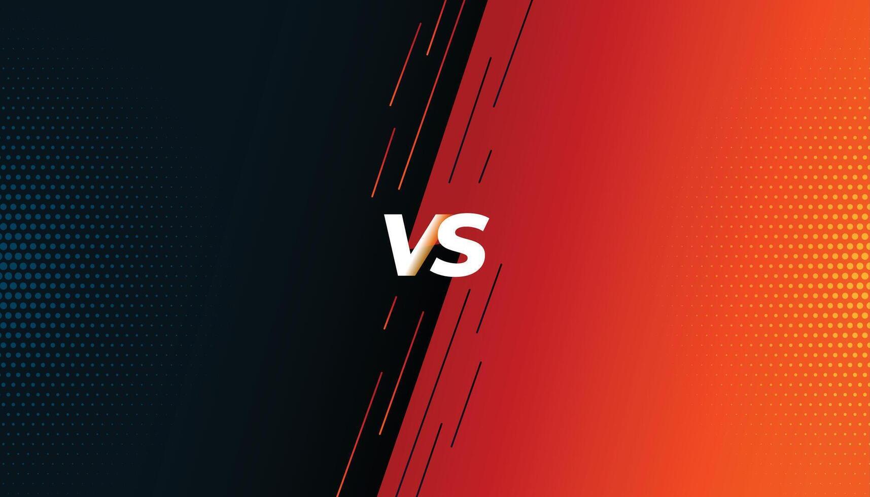 versus vs strijd strijd scherm achtergrond ontwerp vector