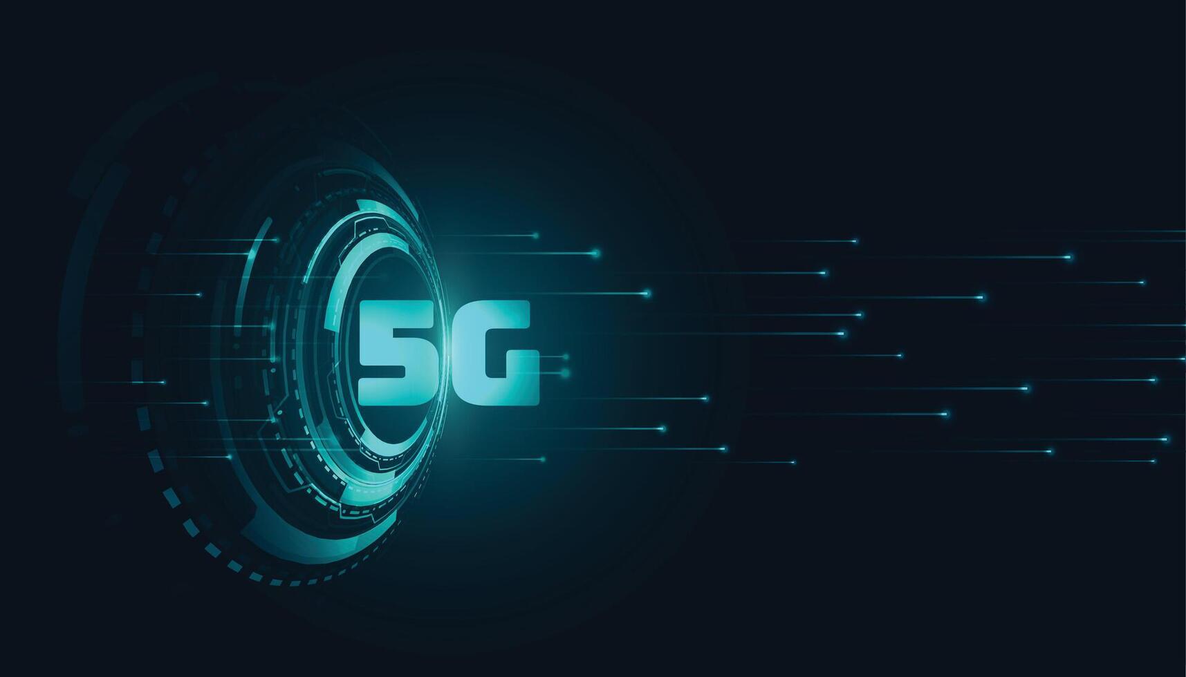 digitaal 5g vijfde generatie technologie achtergrond ontwerp vector