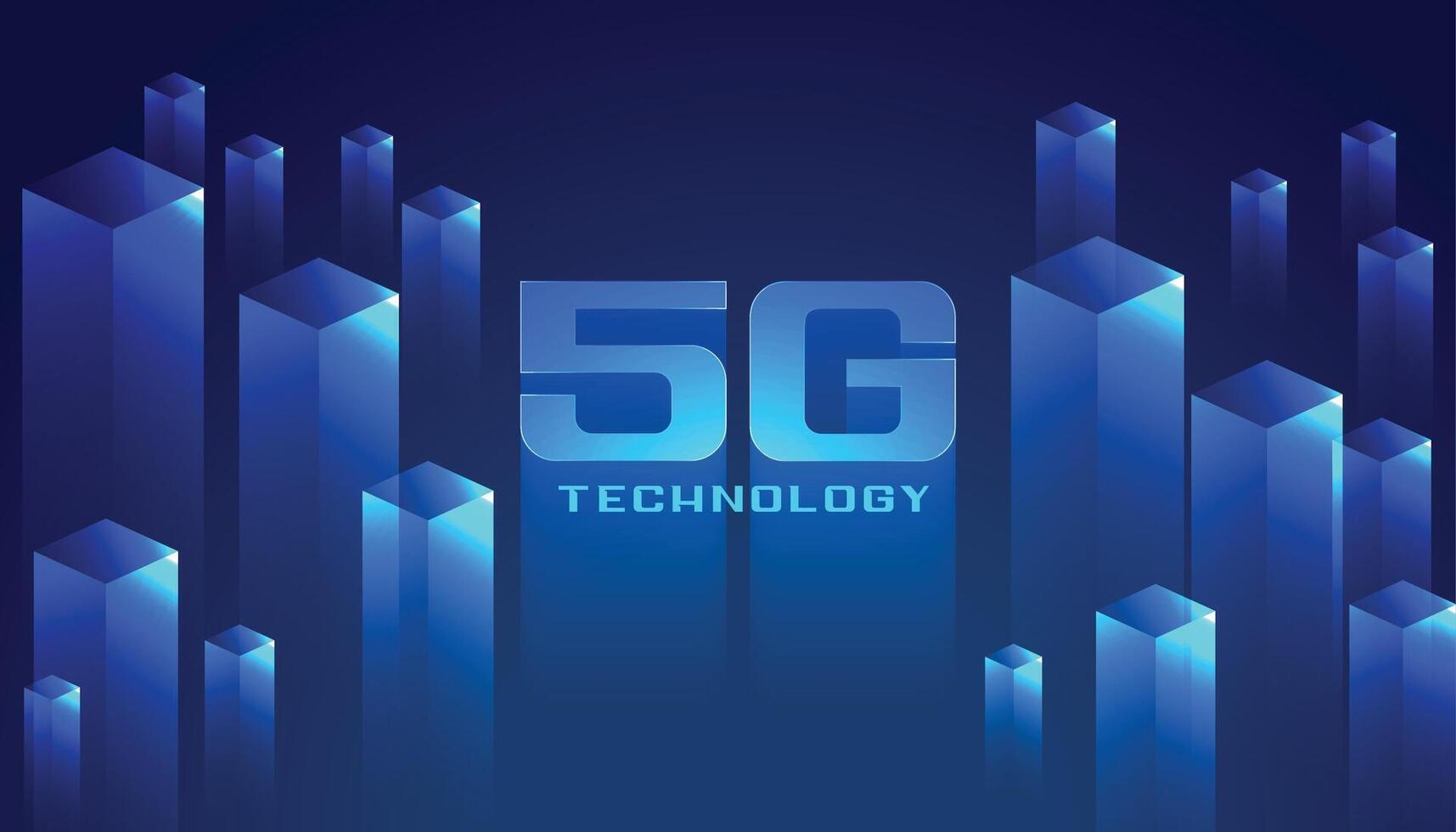 digitaal 5g technologie concept netwerk achtergrond ontwerp vector