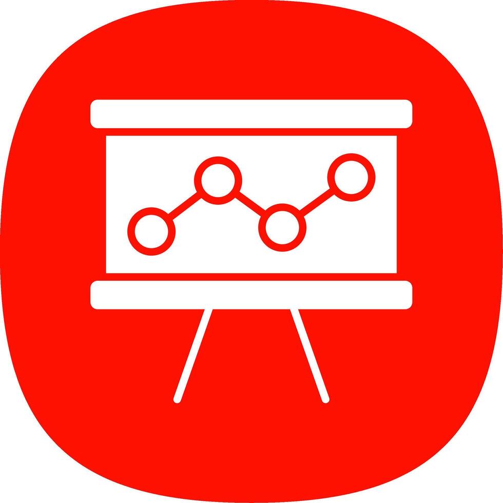 competitief analyse glyph kromme icoon ontwerp vector