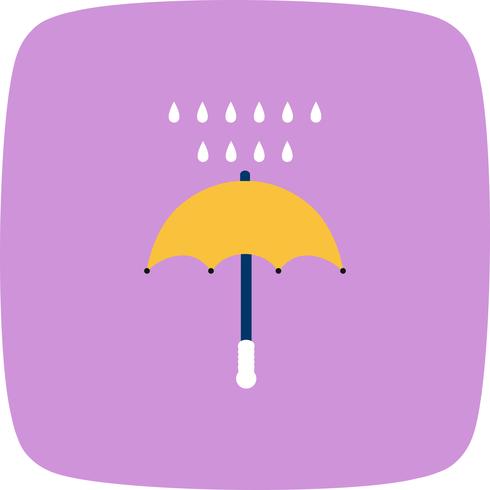 Paraplu en regen Vector Icon