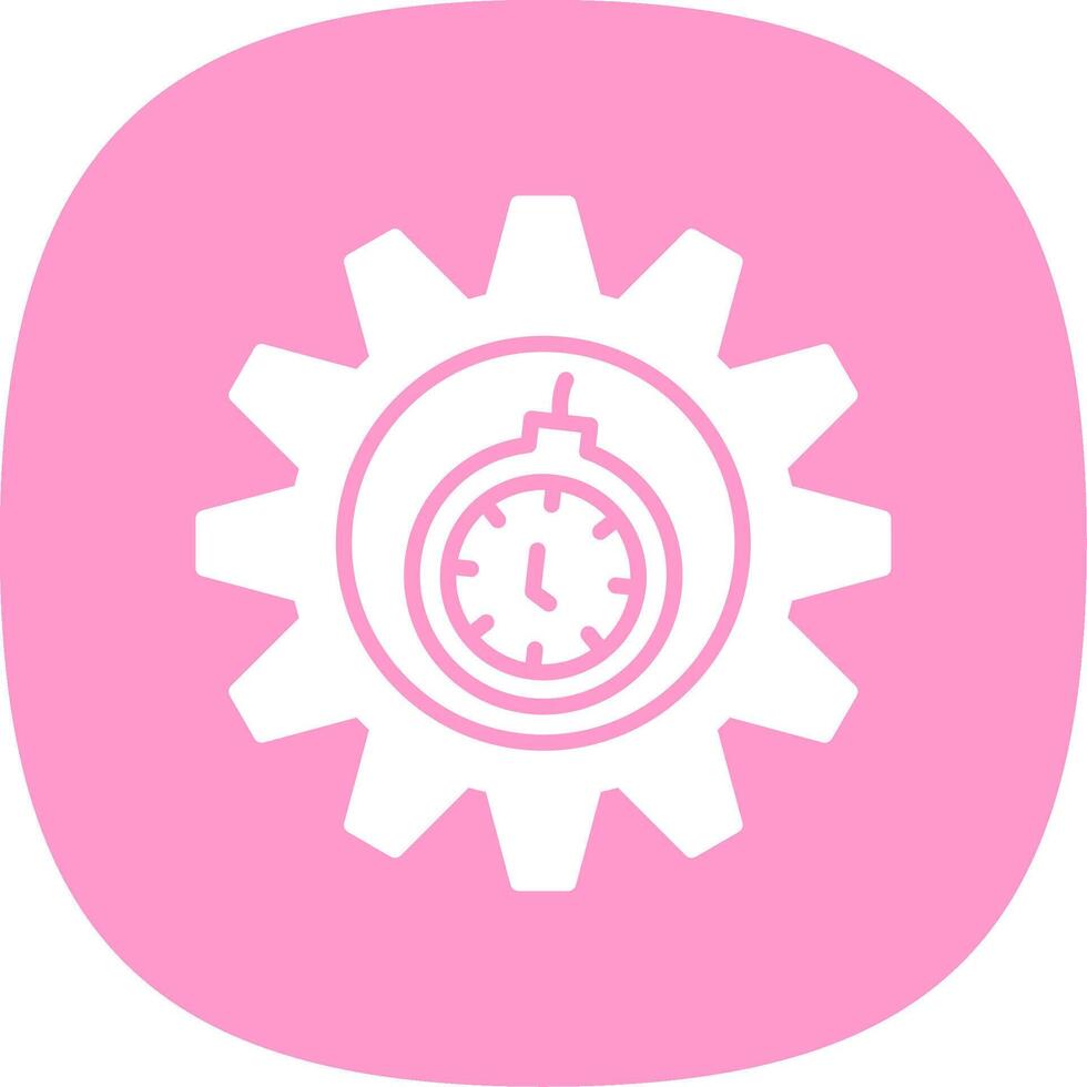 deadline cirkel multi cirkel glyph kromme icoon ontwerp vector