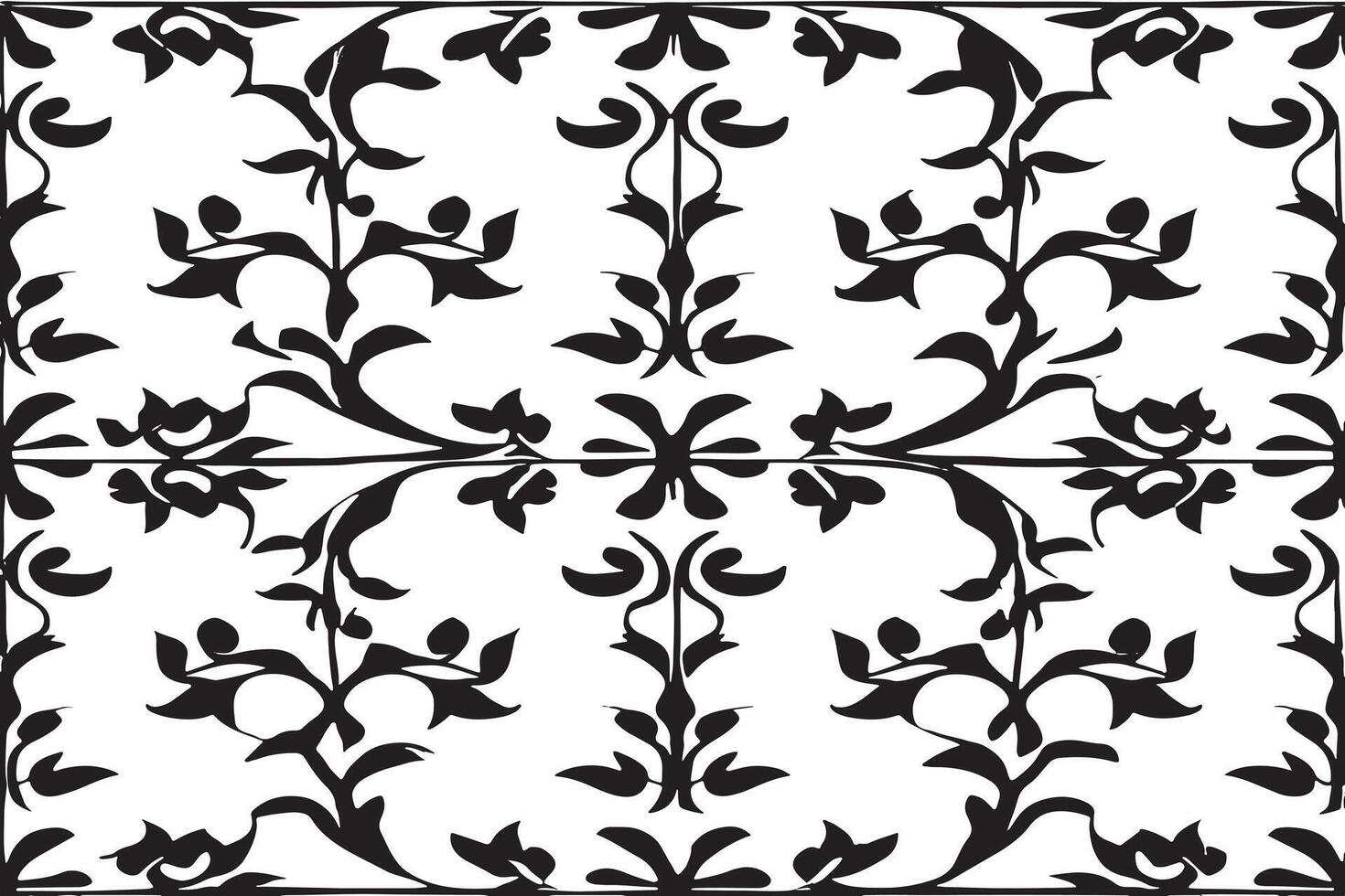 zwart naadloos structuur patroon Aan wit achtergrond, het kan worden gebruik voor achtergrond of voor structuur naar afdrukken of reclame gebruiken. vector