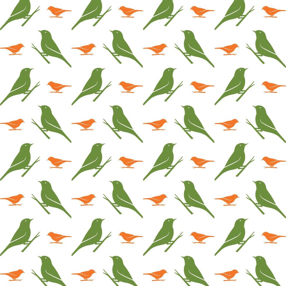 vogel exotisch modieus veelkleurig herhalen patroon illustratie achtergrond ontwerp vector