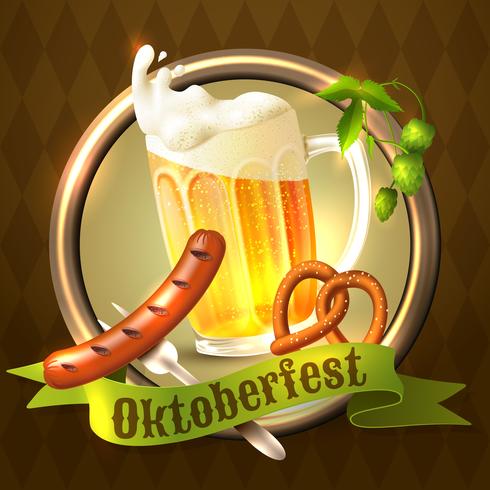 Oktoberfest festival achtergrond vector